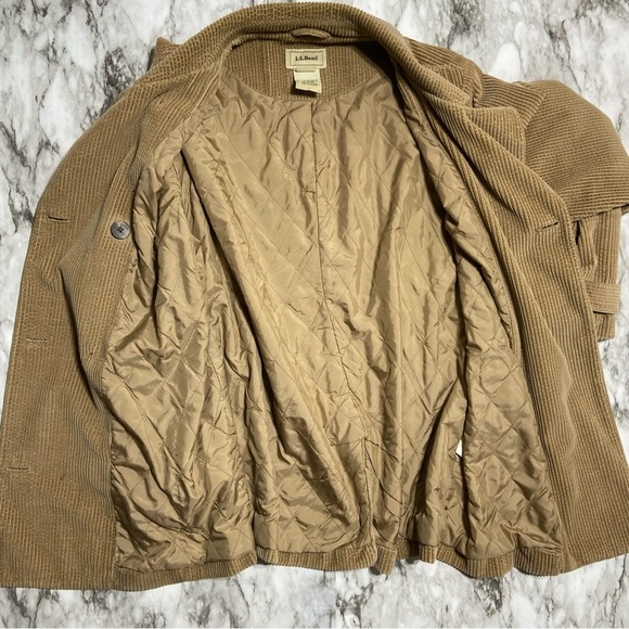 Vintage L.L. Bean Corduroy Jacket Tan Brown Size Medium - Picture 4 of 5